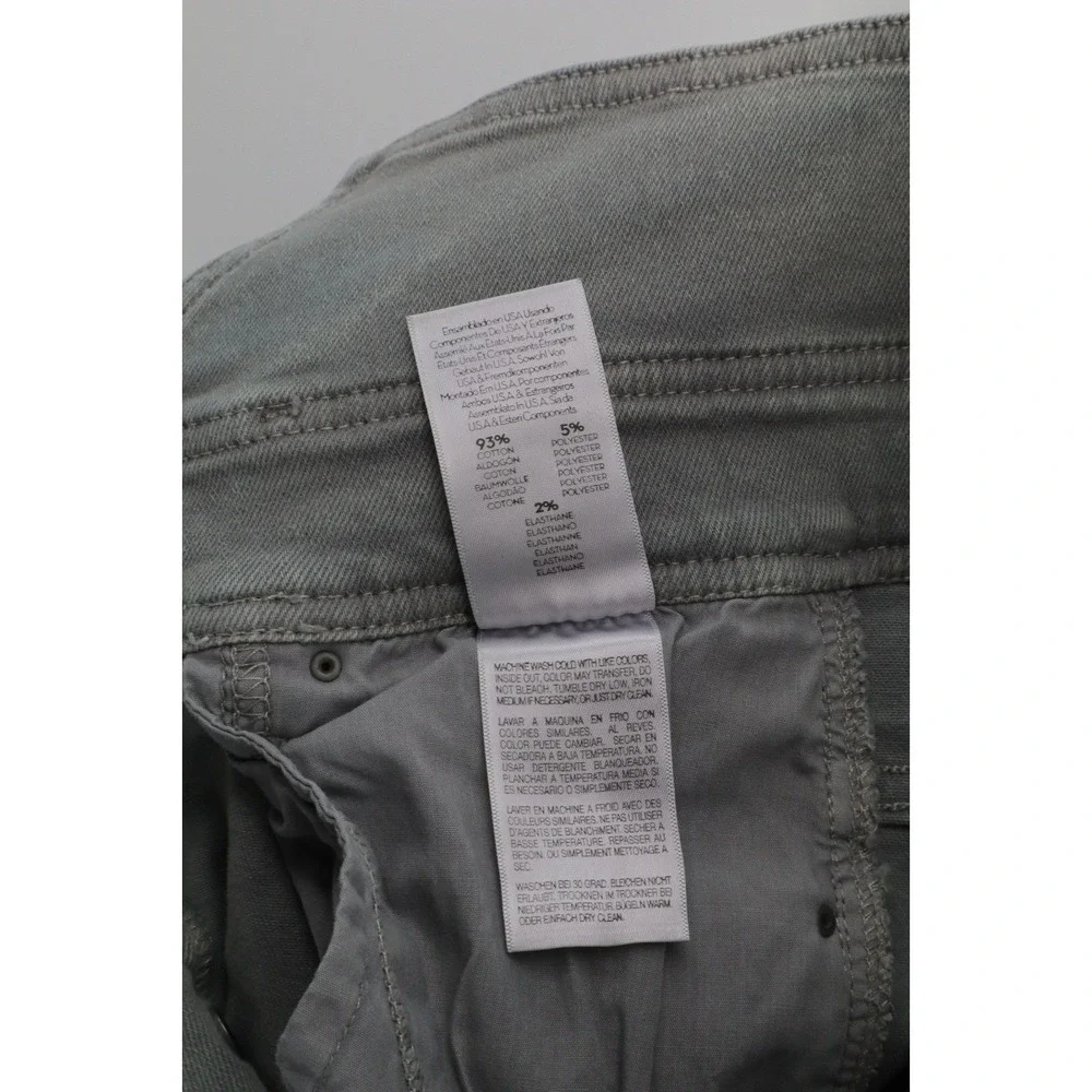 Mother The Swooner Exposed Snap Jeans Charcoal Skinny 27
